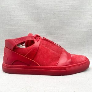 Del Toro X Erik Bjerkesjö Mens 11 Cross Trainer Sneakers‎ Shoes Red Suede Casual